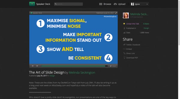 The Art of Slide Design // Speaker Deck