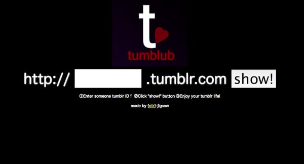 好きなtumblogをスライドショーできる「tumblub」というアプリをつくりました！ - e-jigsaw.blogspot.com