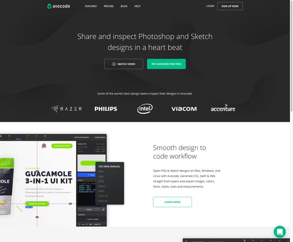 Avocode - PSD & Sketch designs to web, iOS and Android code
