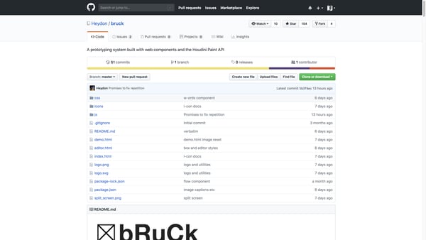 Heydon/bruck: A prototyping system built with web components and the Houdini Paint API