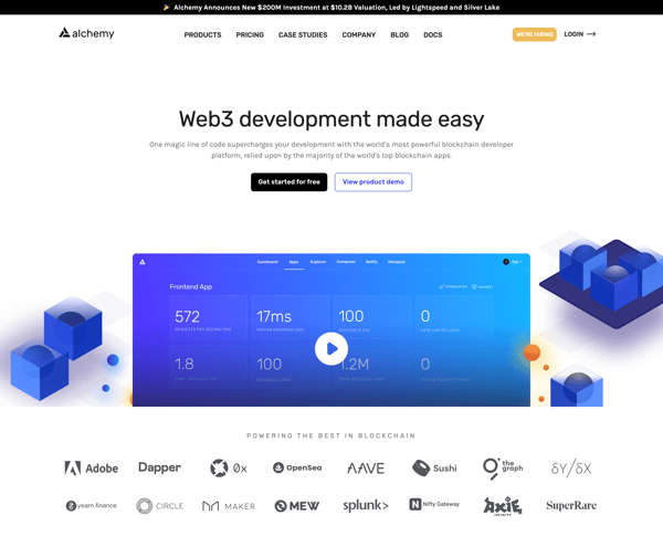 Alchemy - Blockchain API and Node Service | Ethereum, Polygon, Flow, Crypto.org + More