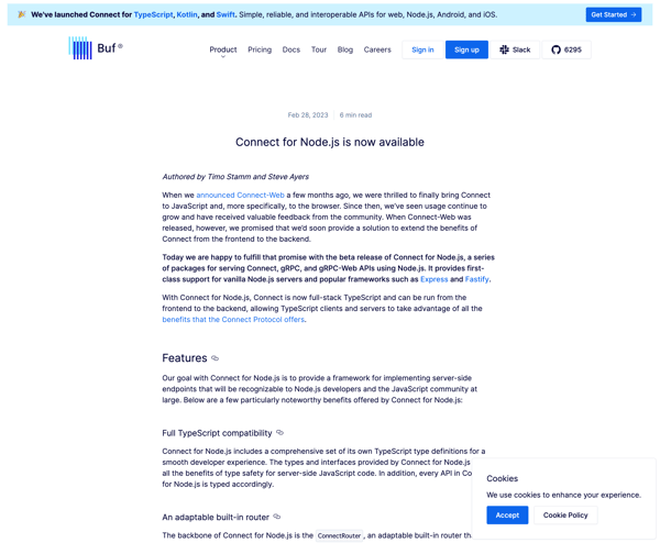 Buf | Connect for Node.js is now available