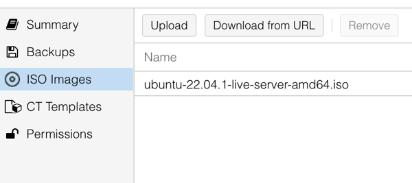 Proxmox に Ubuntu の VM をつくる