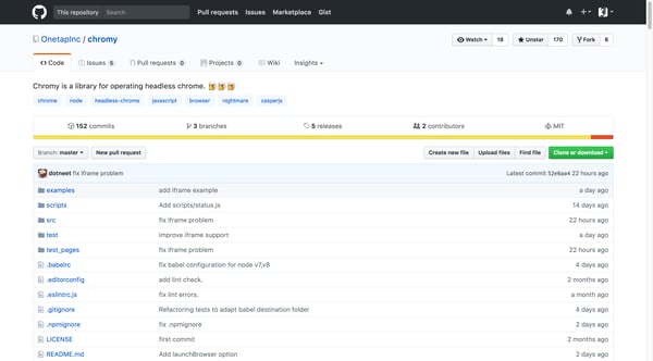 OnetapInc/chromy: Chromy is a library for operating headless chrome. 🍺🍺🍺