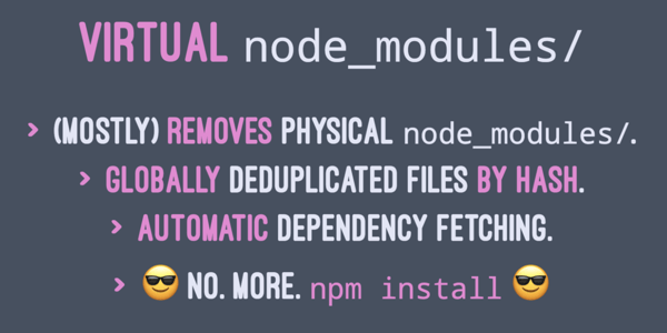 npm, yarn による zero install 戦略 - from scratch