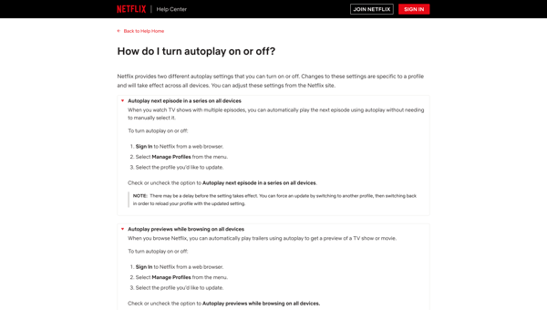 How do I turn autoplay on or off?