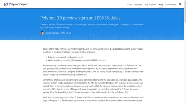 Polymer 3.0 preview: npm and ES6 Modules - Polymer Project