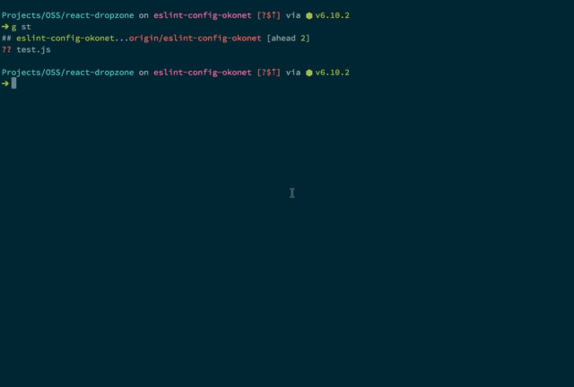 okonet/lint-staged: 🚫💩 — Run linters on git staged files