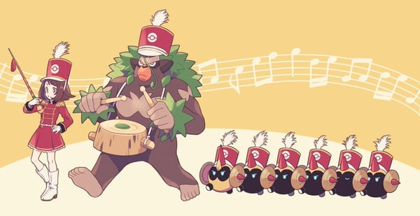 打楽器の音しか聞こえてこないと評判のガラルマーチングバンド
