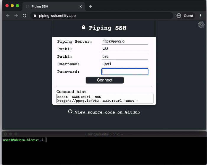 SSH接続をWebブラウザの純粋なHTTP上で実現する - nwtgck / Ryo Ota