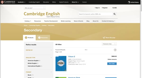 Secondary | Cambridge University Press