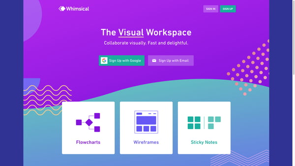 Whimsical — The Visual Workspace