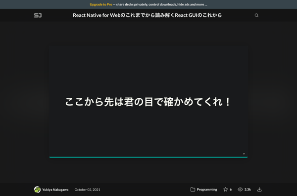 React Native for Webのこれまでから読み解くReact GUIのこれから - Speaker Deck