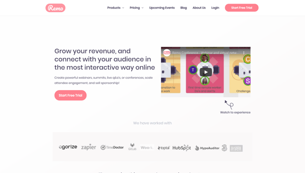 Remo: Live Video Conversations Now Simplified - Remote collaboration has never been so simple.