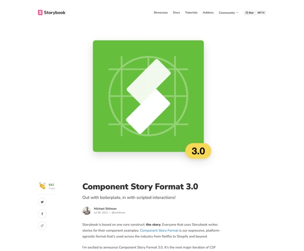 Component Story Format 3.0