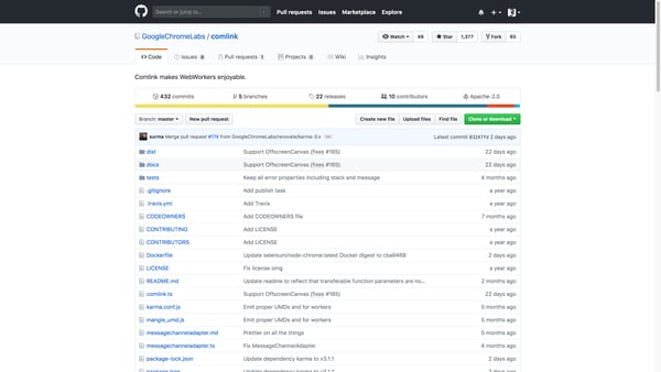 GoogleChromeLabs/comlink: Comlink makes WebWorkers enjoyable.
