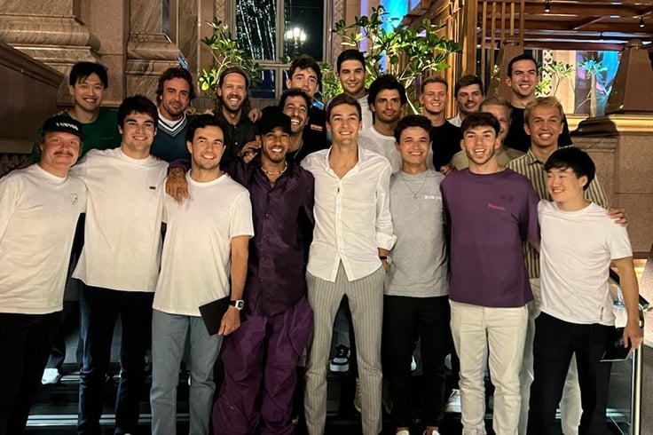 F1ドライバーが全員集合してセバスチャン・ベッテルの送別会 【 F1-Gate .com 】