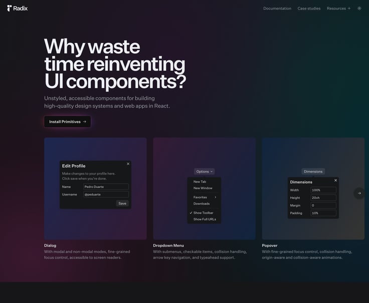 Primitives – Radix UI